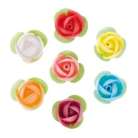 Bolachas de flores sortidas 3,5 cm - Dekora - 140 unidades