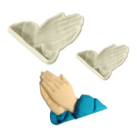 Moldes de mãos a rezar - JEM - 2 unidades