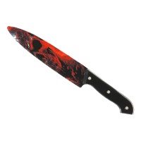 Faca com caveira vermelha de 31 cm