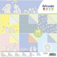Kit de papéis de Páscoa para scrapbooking - Artemio - 6 folhas