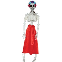 Pingente de catrina clássica esqueleto de 40 cm