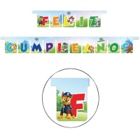 Grinalda de Feliz Cumpleaños da Patrulha Pata de 2,1 m