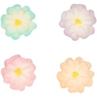 Figuras de açúcar de Dálias pastel - 8 unidades