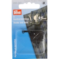 Pinças para calças e saia 9,5 mm preto mate - Prym - 3 pcs.