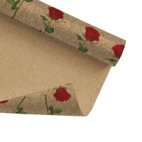 Papel de presente com rosas de 2,00 x 0,7 m