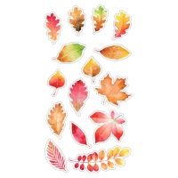 Autocolantes de folhas de Outono - 1 folha