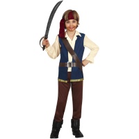 Fato de pirata Blue Jack para crianças