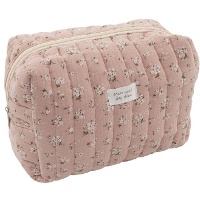 Necessaire de Flores Rosa de 24 x 12 x 16 cm