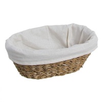 Cesta oval em alga com forro de 23 x 20 x 8 cm - DCasa