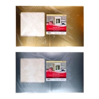 Caixa para bolos de cor metálica com janela 26 x 26 x 29,4 cm - FunCakes - 1 unid.