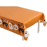 Toalha de mesa de Halloween Boo de 1,83 x 1,32 m