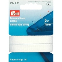 Fita de algodão resistente de 1 cm branca - Prym - 5 m