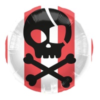 Balão de caveira pirata de 45 cm