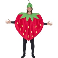 Fato de Morango com Chapéu para Adultos