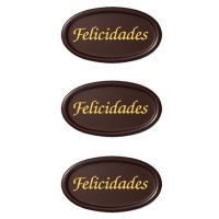 Placa de chocolate de parabéns - Dekora - 210 unidades