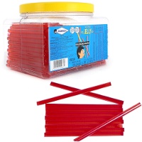 Palitos de gelatina de morango de 10 cm - 200 unidades