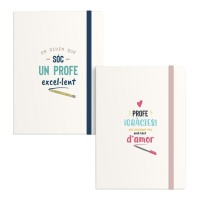Caderno do professor com mensagem 19 x 13 cm - Dcasa - 1 unidade