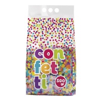 Bolsa de confetes multicoloridos - 500 g