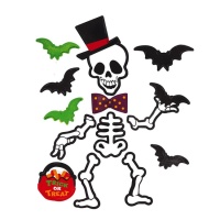 Esqueleto divertido de Halloween com íman