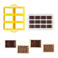 Kit de bolachas de chocolate - Decorar - 2 peças