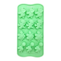 Molde de dinossauro de silicone 21 x 10,5 cm - Happy Sprinkles - 12 cavidades