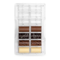 Forma cilíndrica média de chocolate 20 x 12 cm - Decora - 14 cavidades