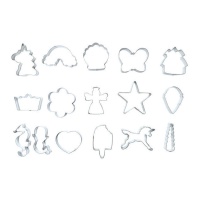 Conjunto de cortantes variados - Scrapcooking - 16 unidades