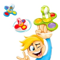 Girador com rebuçados 15 gr - Pop it Spinner