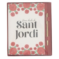 Caderno de Sant Jordi com caneta