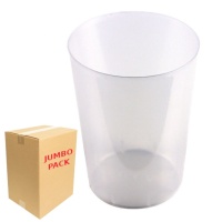 Copos de plástico transparentes reutilizáveis de 500 ml de largura - 450 pcs.