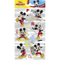 Autocolantes Mickey Mouse Glitter - 1 folha