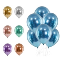 Balões de látex cromados de 30 cm - PartyDeco - 50 unidades