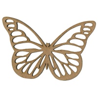 Agitador borboleta de madeira duas silhuetas com acetato 16 x 10,5 cm - Artis decor