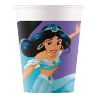 Copos compostáveis das Princesas Disney de 200 ml - 8 unidades