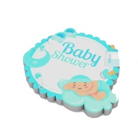 Baby Shower estatueta de cortiça para bebé 25 x 22 x 4 cm
