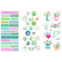 Autocolantes com mensagem Life is simple - 3 folhas