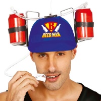 Capacete para bebedor de cerveja