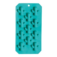 Bandeja de cubos de gelo para 11 cubos de cactos 22 x 12 cm