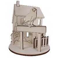 Figura de madeira 3D 