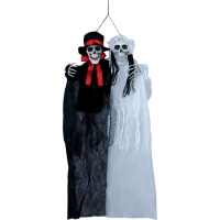 Pendente casal esqueleto 90 cm