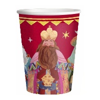 Copos de 270 ml dos Reis Magos vintage - 6 unidades