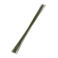 Arames para flores calibre 18 de 36 cm verde - Sweetkolor - 20 unidades