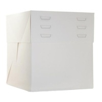 Caixa de 20 x 20 x 20 cm para bolo ajustável em altura