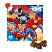 Puzzle Liga da Justiça com chocolates 102 gr - Dekora
