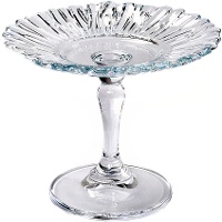 Suporte para bolos de 13 x 13 x 10 cm de vidro transparente