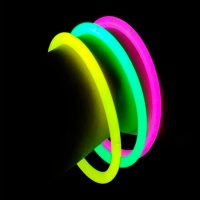 Pulseiras luminosas em cores sortidas - 3 peças