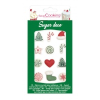Figuras de açúcar Feliz Natal - Scrapcooking - 12 unidades