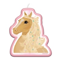 Vela Cavalo Cor-de-Rosa