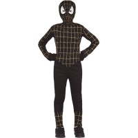 Fato de Homem-Aranha preto para crianças