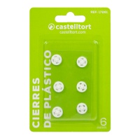 Pinos de pressão em plástico de 1 cm - Castelltort - 6 pares